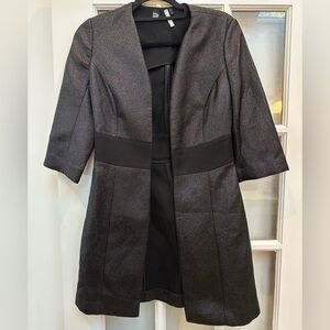 Vintage IISLI New York Saks Fifth Avenue Wool Glam Rock Metallic Jacket Size 4